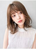 前髪デジタルパーマ外ハネボブうるツヤミニウルフ#292f0506