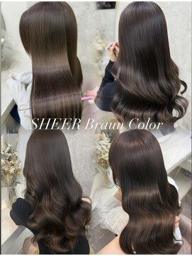 ラビス(Lovis) くびれヘア/ハイライトカラー/アプリコットオレンジ