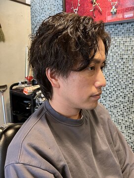 ワンワンオー バーバーショップ 長浜店(@110 BARBER SHOP) ナチュラルウェーブ
