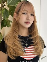 ヨロ 小岩(YOLO) ハイライトレイヤーカットダブルカラーイルミナカラー縮毛矯正