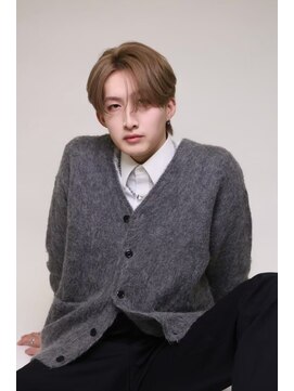 メンズサロン キング 梅田店(Men’s salon K!ng) 韓国マッシュセンターパートツーブロックメンズハイライトウルフ