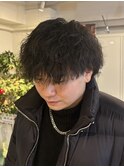 マッシュウルフ×ツイストスパイラルパーマ