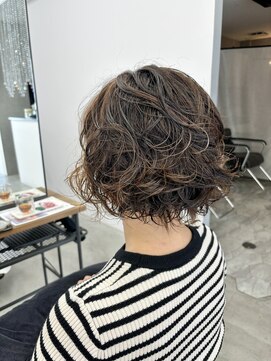 テラス トヨタ(Telasu Toyota) 朝楽5分セットの海外ガールのくせ毛風なボブパーマ◎