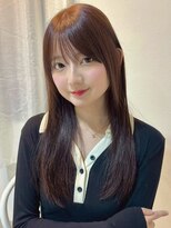 アンニュ(annuy)&nbsp;髪質改善 ブラウンカラー 前髪カット 顔周りカット 艶髪
