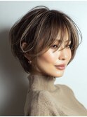 白髪ぼかし脱白髪染め似合わせカット40代50代60代