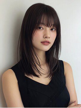 ヘア メイク ハク 横浜(hair make Haku) ミルクティーブロンド/ダークブルー/デジタルパーマ/横浜駅