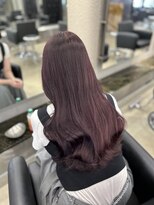 ペレ 原宿(PELE)&nbsp;ダークパープルナチュラルショート夏のヘアアレンジ原宿