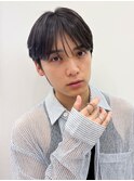 黒髪シースルーマッシュ髪質改善トリートメント清潔感
