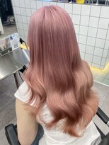サンクプロジェクト(cinq PROJECT) ブリーチダブルカラーピンクベージュピンクミルクティーカラー