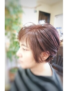 シク(SiQ) ★大人かわいい★ピンクベージュ×耳かけ