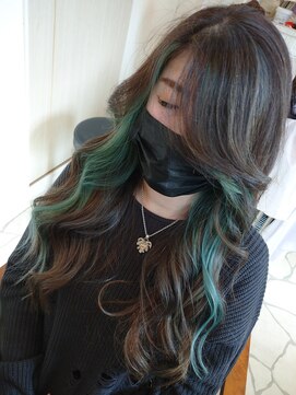 シャトン(chaton) イヤリングカラー×グリーン