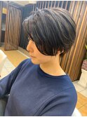 ショートカット/ナチュラルブラウン/白髪染め/グラデーション/