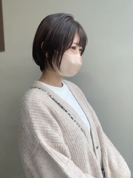 ヘアー アイス 御器所本店(HAIR ICI) 柔らかいショートボブスタイル