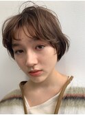 ボブ外国人風顔まわり前髪大人ニュアンスイメチェン