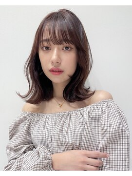 バイオレット 栄店(Violet) 韓国ヘア くびれヘア くびれミディ ワイドバング フルバング