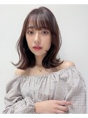 韓国ヘア くびれヘア くびれミディ ワイドバング フルバング