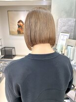 ヴェイン 渋谷(vain)&nbsp;切りっぱなしボブ/ミルクティーベージュ/ブリーチ1回