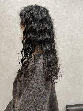 リアイス(Re:ICE) 黒髪ロングネオソバージュくせ毛風スパイラルパーマ