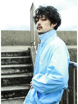 ネイビー(NAVY)&nbsp;★メンズマッシュ簡単セットニュアンススパイラルパーマ★