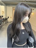 【sida保住】20代30代ダークグレージュシアーカラー韓国巻