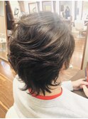 大人メンズのナチュラルウルフヘア