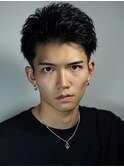 オールバックショート