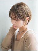 透明感ブラウンベージュ/ショートマッシュ