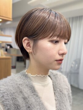 コンパクトショートカット丸みショートくびれショートボブ表参道