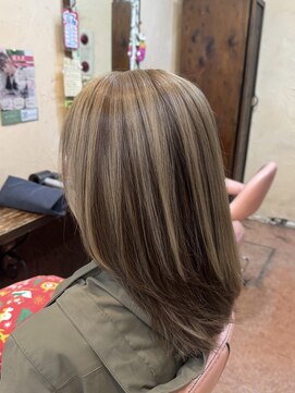 クレドガーデン 川口店(CRED GARDEN) アンブレラカラー/白髪ぼかし/レイヤーカット/大坂優菜