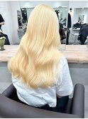 9210抜きっぱなしブリーチレイヤーホワイトミルクティベージュ