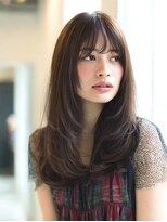 ダル 渋谷/表参道(DAL.)&nbsp;ハッシュカットレイヤーショコラブラウン前髪あり