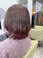 マヤ 昭和店(MYA) 裾カラー/ピンク/くびれボブ