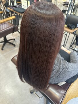 フラッグ(flag) 【質感革命】上品ツヤ感ロングブラウン