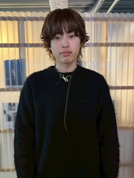 PARKiiiNG 心斎橋　ブリーチ/ダブルカラー/パーマ/メンズ【パーキング】 ニュアンスパーマ