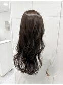 30代40代ロングレイヤーカットブリーチ無しショコラグレージュ