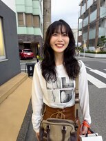 フィット ヒュー 千葉(fit hue) ミルクティーブロンド/ダークブルー/デジタルパーマ/千葉駅