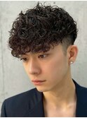 天神大名メンズパーマスペインカールツイストスパイラルパーマ