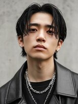 ヘアーサロン フォーメン イデア(hair salon for Men idea)&nbsp;韓国 センターパート マッシュ カルマパーマ ニュアンスパーマ
