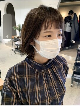 ヨーク(YOKE) オン眉/髪質改善カラー/ボブ