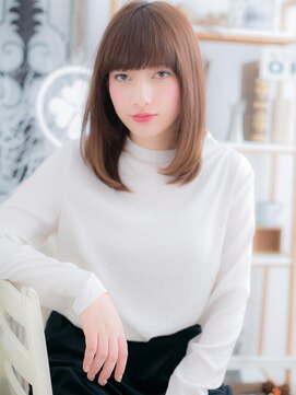 モッズヘア 上尾西口店(mod's hair) ■mod's上尾9-15★■小顔ｘ斜めバングのウルツヤストレート