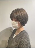 丸みマッシュショートカット