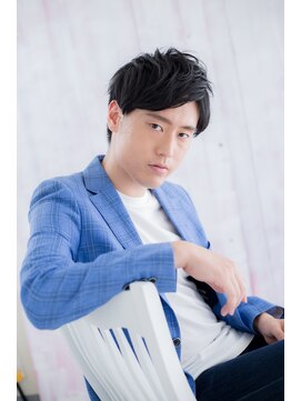 ミック ヘアアンドビューティー 大山店(miq  Hair&Beauty) サイドグラデーション黒髪スマートマッシュc1