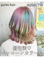 ガルボ ヘアー(garbo hair)&nbsp;#オススメ#ケアブリーチ#ブリーチ#ボブヘア#韓国風ヘア