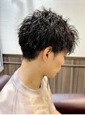 ツーブロ耳かけツイストスパイラル[メンズ/上野]