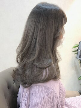 スラッシュ(SLASH) 髪質改善/グレージュ/透明感カラー/ナチュラル/艶髪