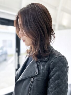 ザヘアメイクシェア(THE -HAIR MAKE SHARE-) 大人なラフミディ。脱力感のラフさで格好良さを。