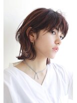 トリッカ 銀座(tricca)&nbsp;鎖骨ミディアムウルフレイヤー顔周りレイヤー20代30代40代