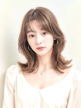 グリッター(GRITTERs) くびレイヤーエアリーロング美髪ピンクブラウン20代30代40代