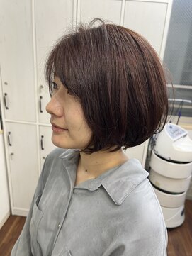 メルシー トータル ブランディング サロン(merci TOTAL BRANDING SALON) 大人ショートボブ/ピンクカラー【横浜】