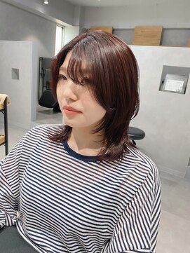 リーシュ(Re:sh) レッドブラウン/レイヤーカット/ウルフレイヤー